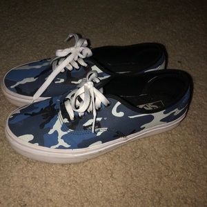 Blue Camoflage Vans